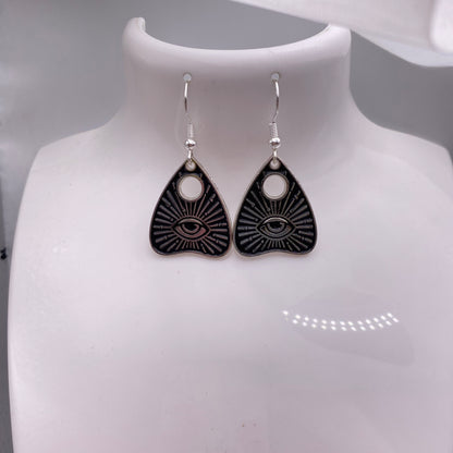 Evil Eye Planchette Earrings