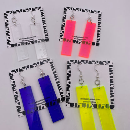 Colourful Ruler Earrings