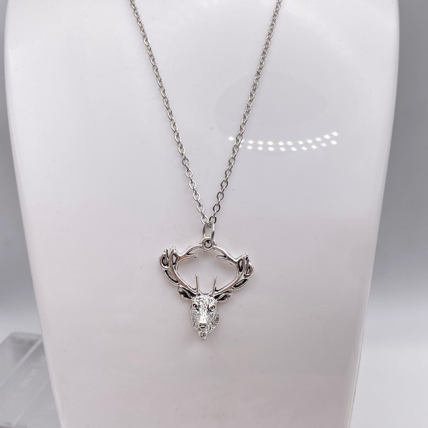 Reindeer Head Necklace