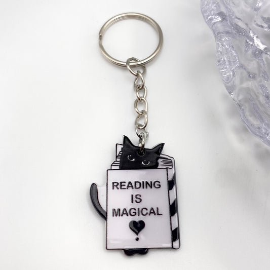 Reading is Magical Keyring