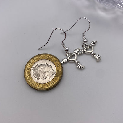 Flying Key Earrings