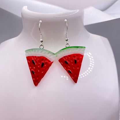 Watermelon Slice Earrings