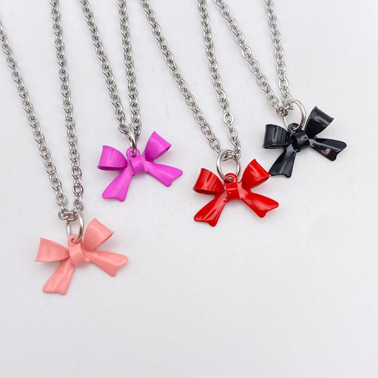 Ribbon Bow Necklaces