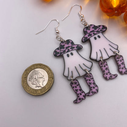 Cowboy Ghost Earrings