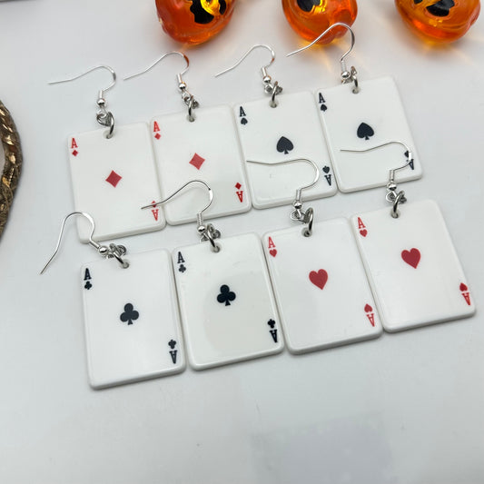 Ace Card Earrings