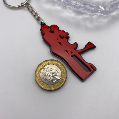 Couple in Red Keyring
