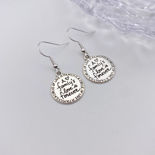 ‘A Family’s Love Is Forever’ Earrings