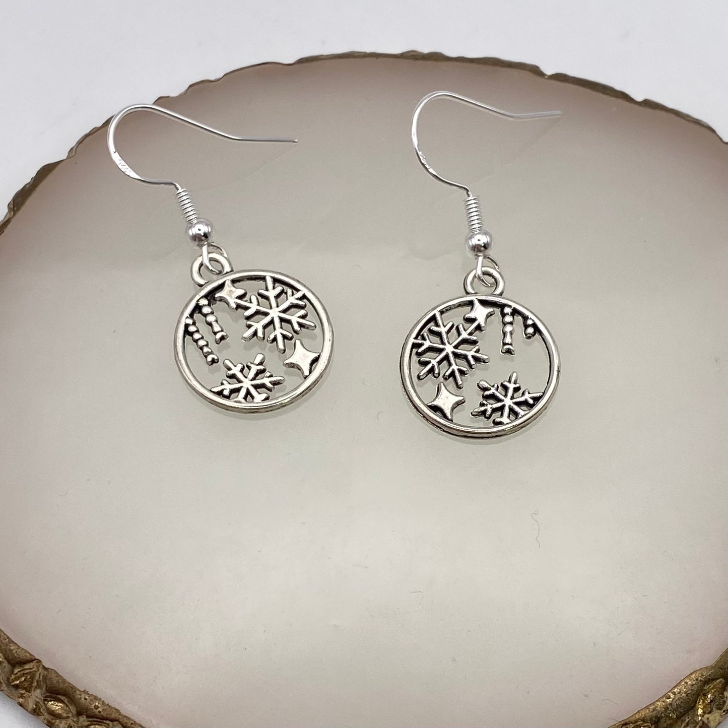 Snowflake Bauble Earrings