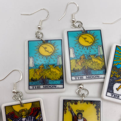 Colourful Tarot Card Earrings