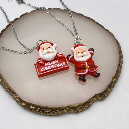 Red Santa Necklace