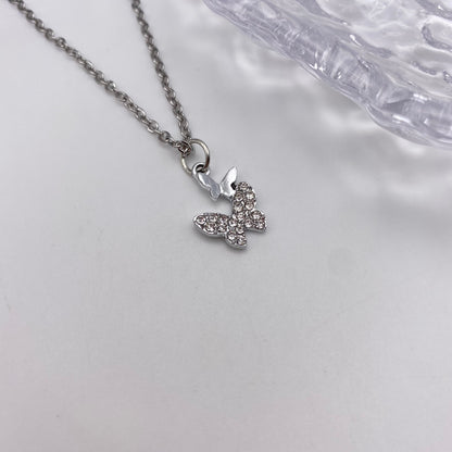 Double Butterfly Necklace