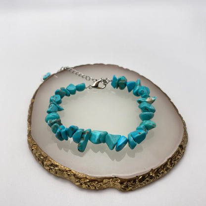 Blue Howlite Crystal Bracelet