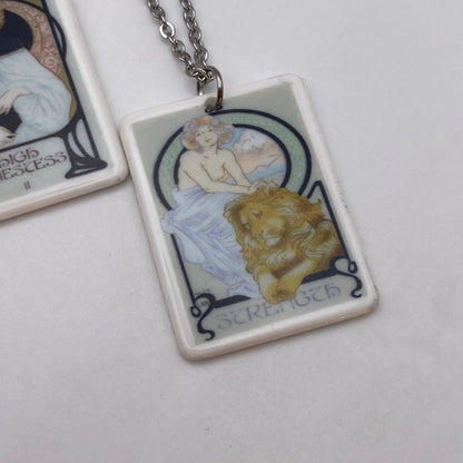 Blue Style Tarot Card Necklaces