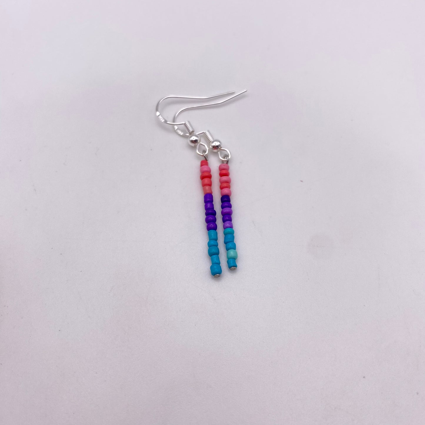 Rainbow Beaded Earrings