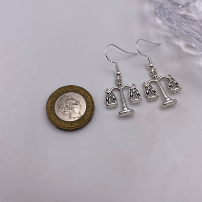 Scales of Justice Law Earrings