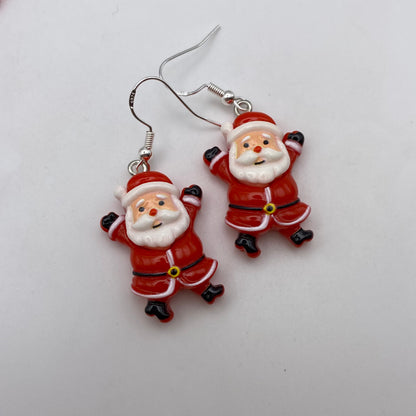 Red Santa Earrings