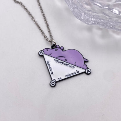 Hippopotenuse Maths Necklace