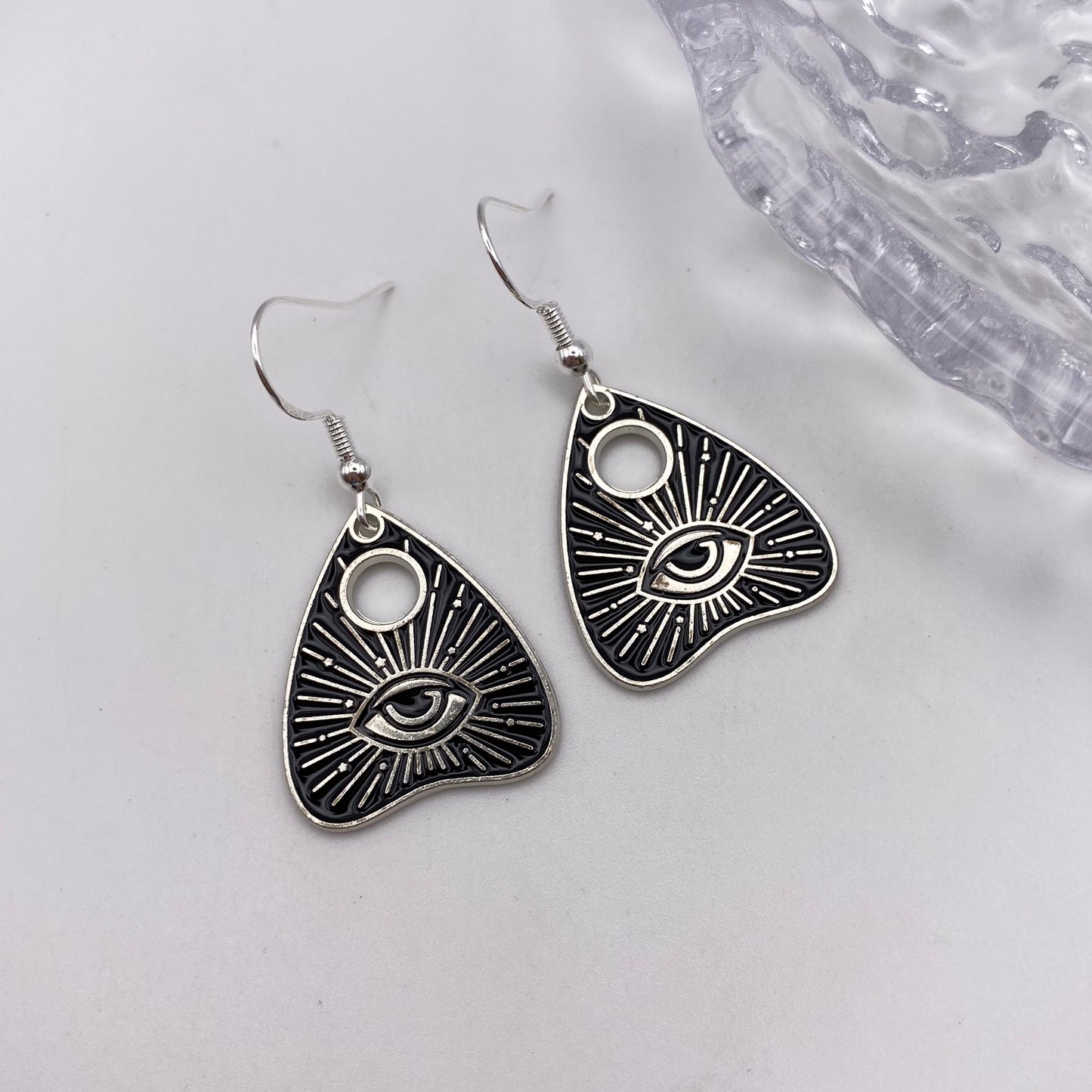 Evil Eye Planchette Earrings