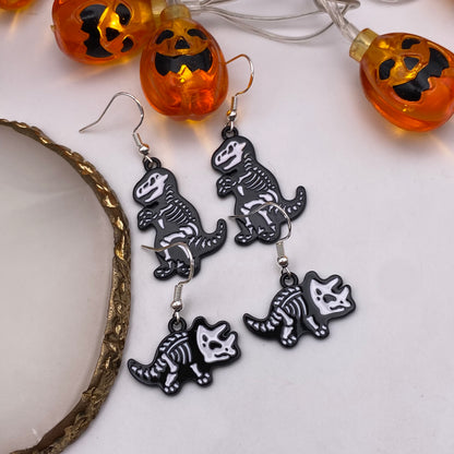 Dinosaur Skeleton Earrings