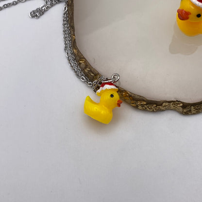 Santa Duck Necklace