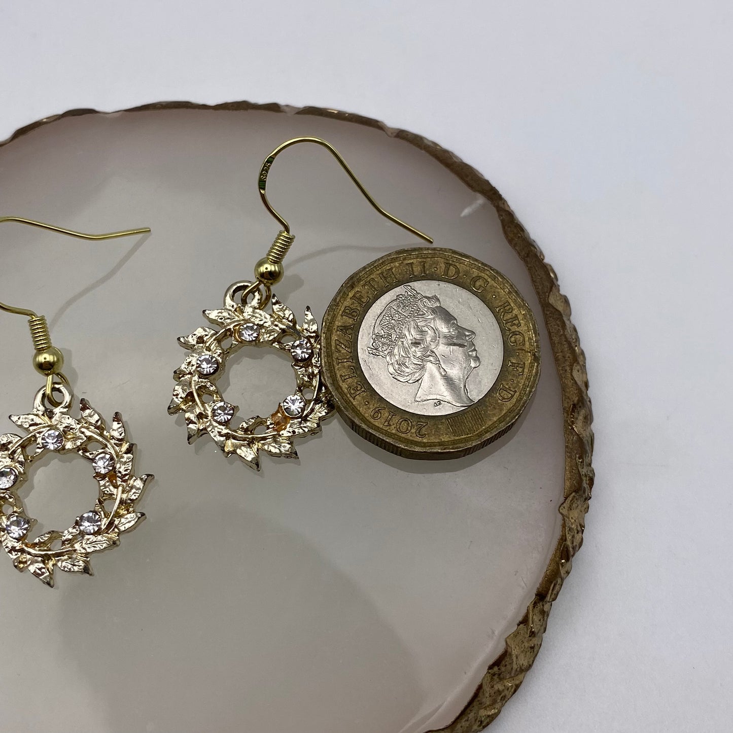 Gold Wreath Earrings