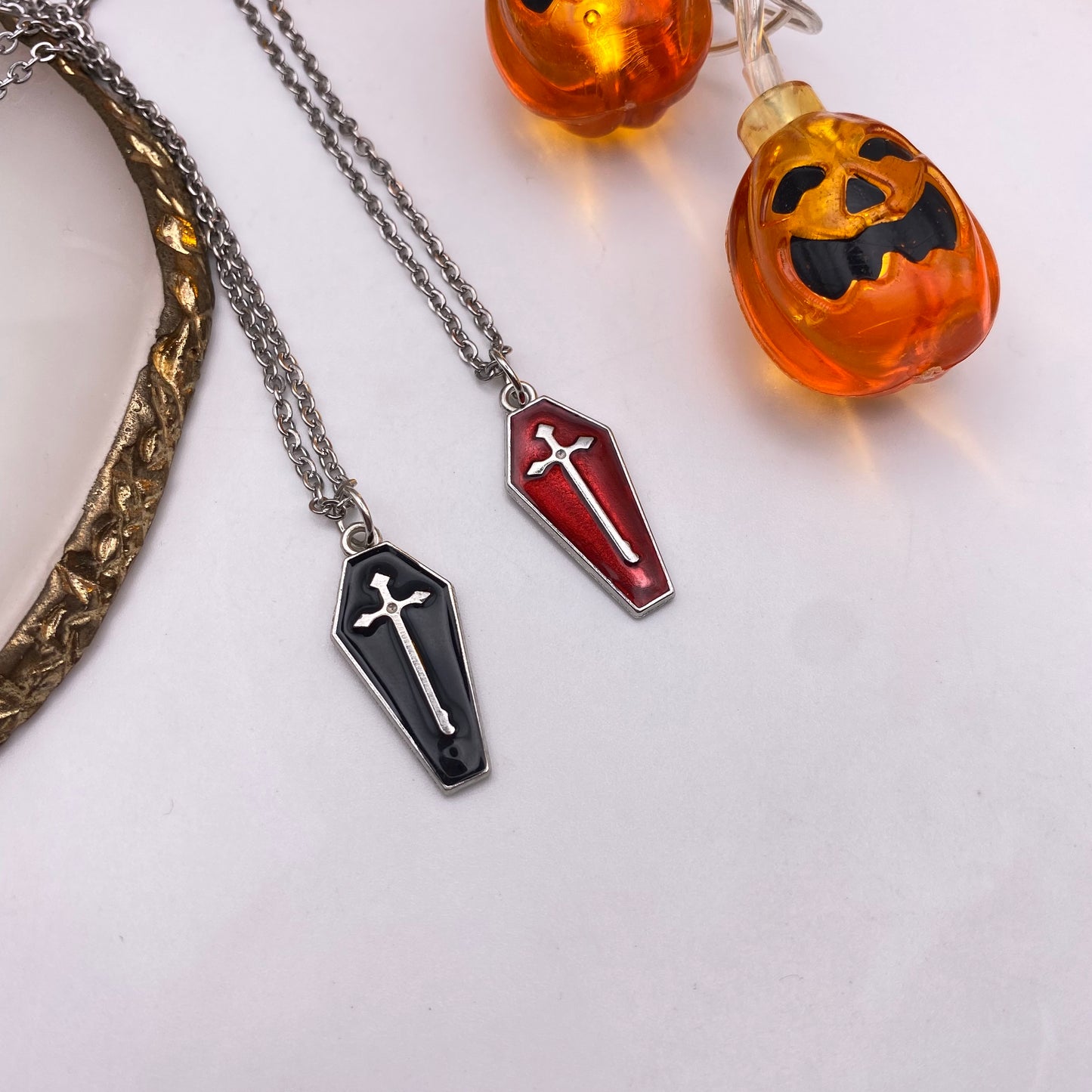 Cross Coffin Necklace