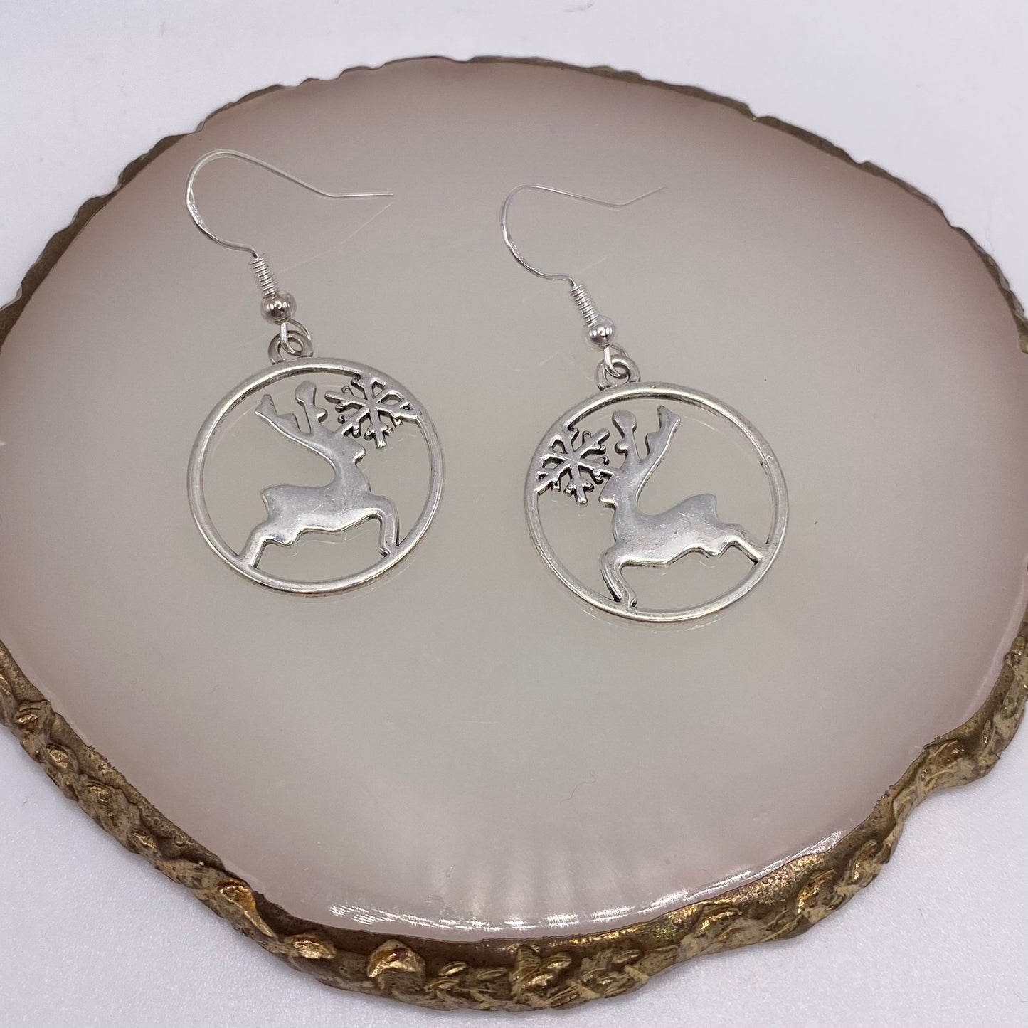 Reindeer Bauble Earrings