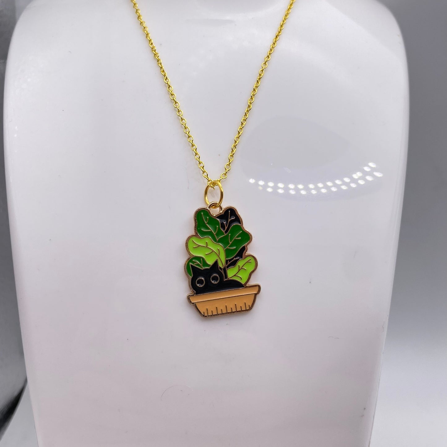 Lettuce Cat Necklace