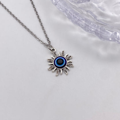 Sun Evil Eye Necklace