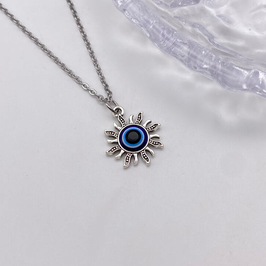 Sun Evil Eye Necklace