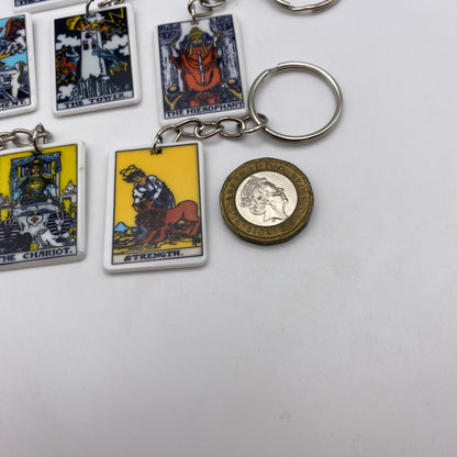 Colourful Tarot Card Keyrings