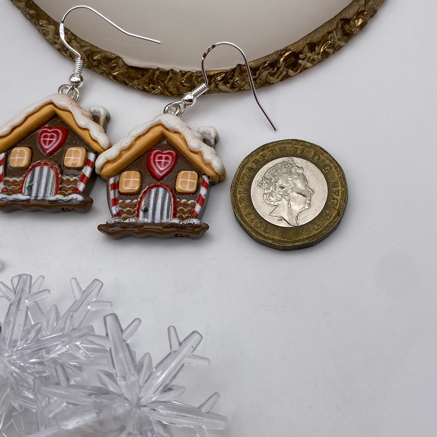 Gingerbread House Earrings