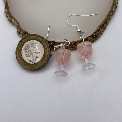 Wine Glass Earrings