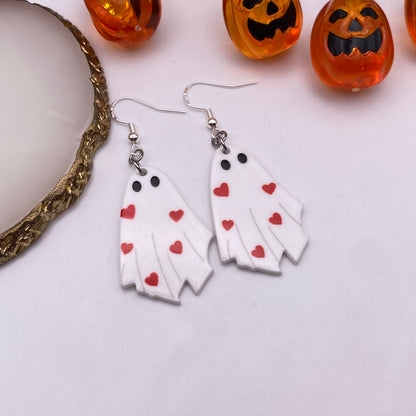 Love Ghost Costume Earrings