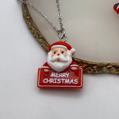 Red Santa Necklace