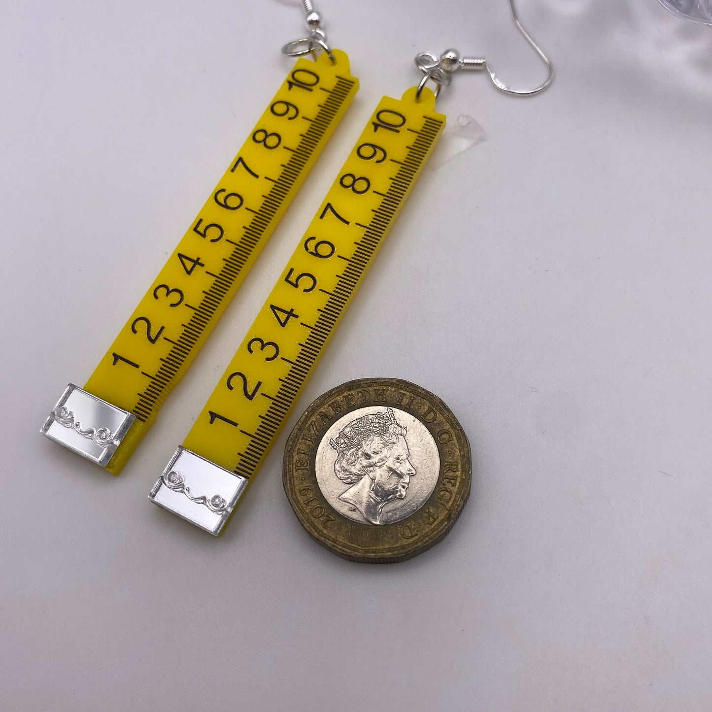 Yellow Ruler Earrings