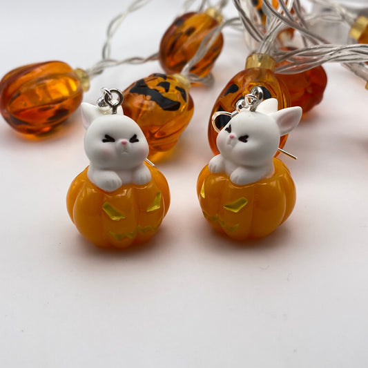 Pumpkin Rabbit Earrings