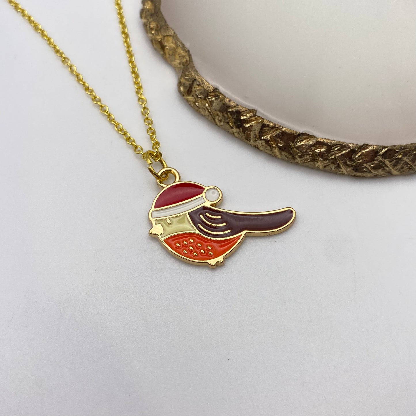 Santa Robin Necklace