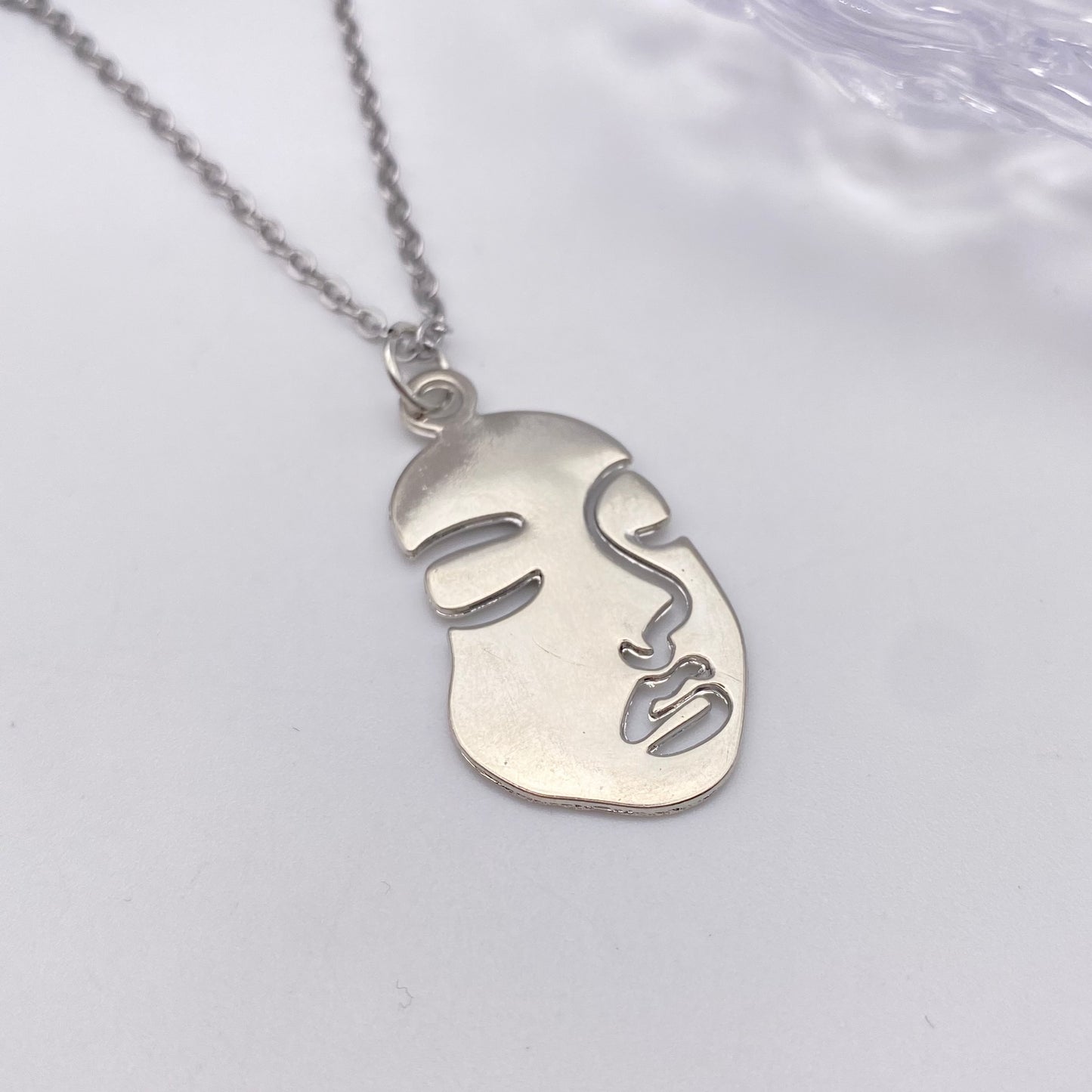 Solid Face Necklace