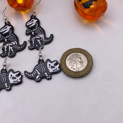 Dinosaur Skeleton Earrings