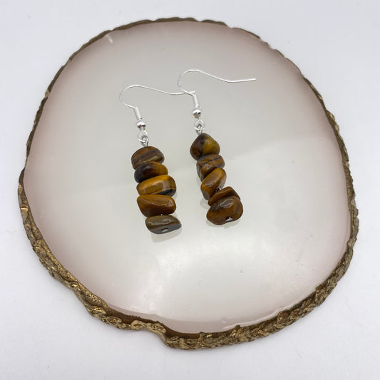 Tigers Eye Crystal Earrings