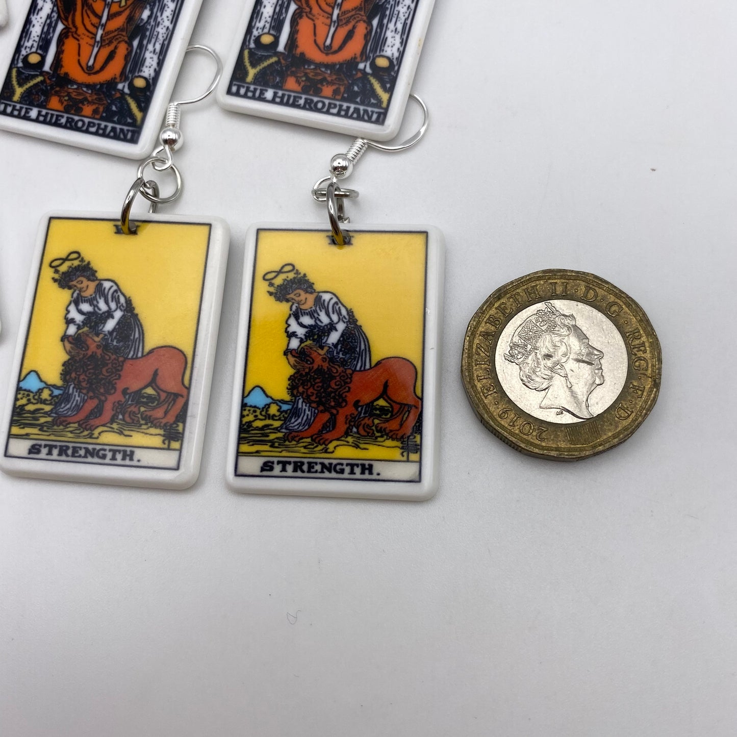 Colourful Tarot Card Earrings