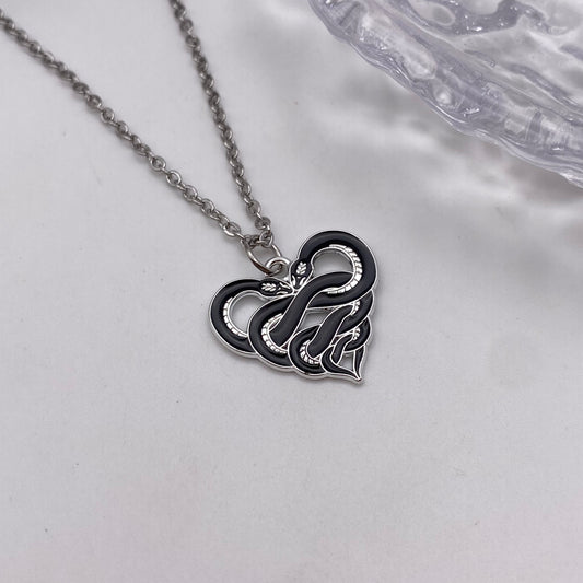 Heart Snakes Necklace