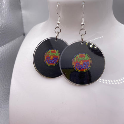 Vinyl Record Earrings