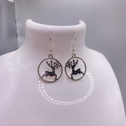 Reindeer Bauble Earrings