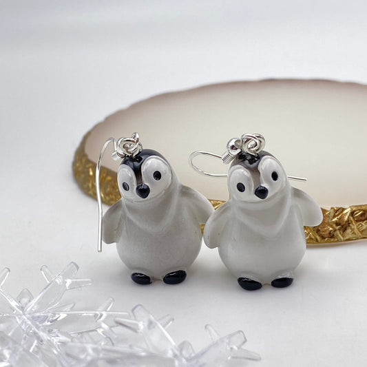 Chunky Penguin Earrings