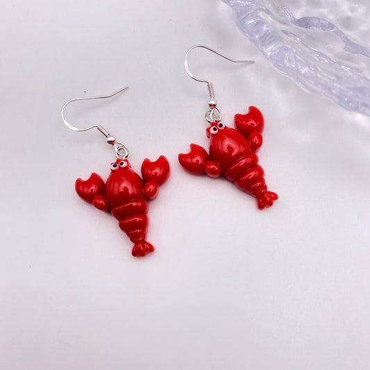 Red Lobster Earrings