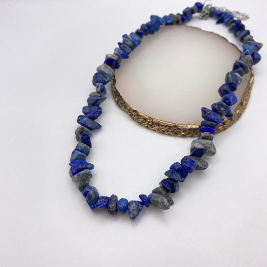 Blue Sodalite Crystal Necklace