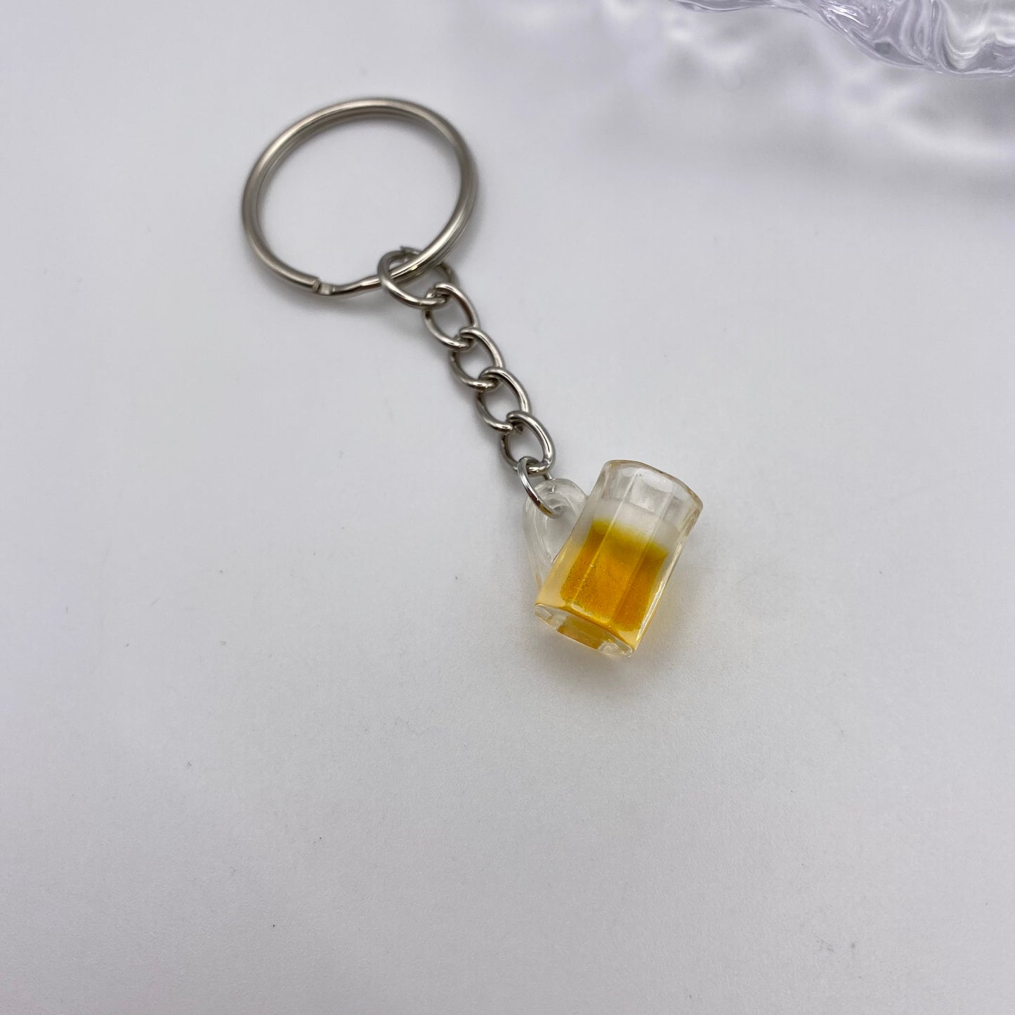 Yellow Pint Beer Glass Keyring