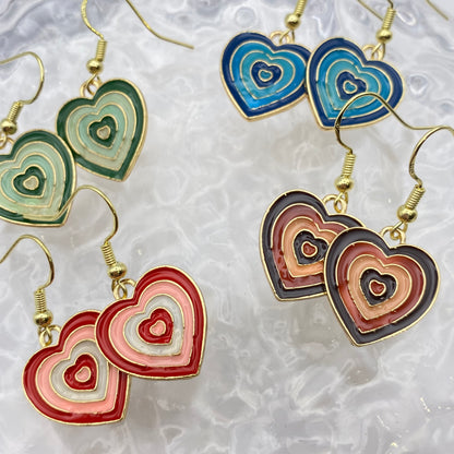 Groovy Heart Burst Earrings